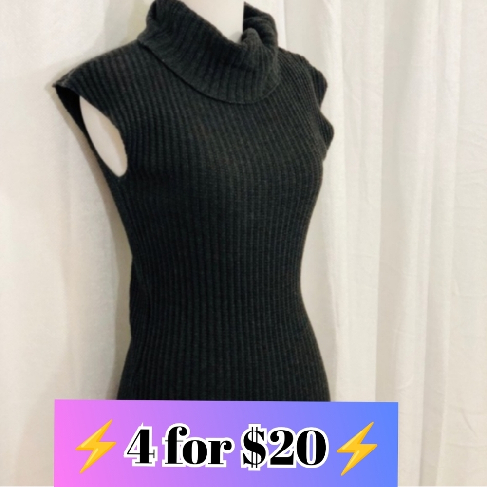 Ribbed Sweater Dress - Grey - Winter Dress - Max STUDIO ⚡4 for $20⚡